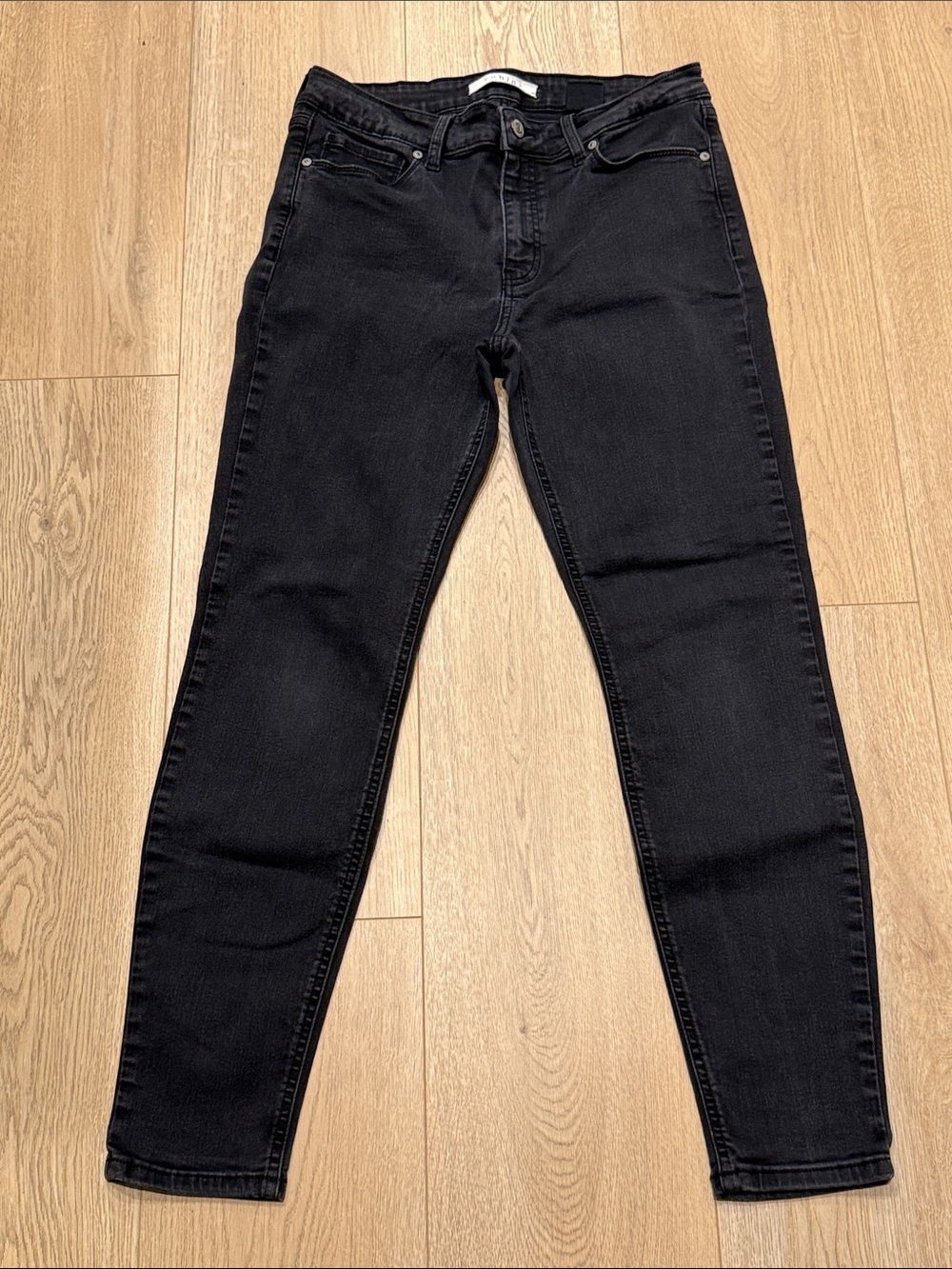 Slim Jeans Skinny Denim Womens Black Wash
